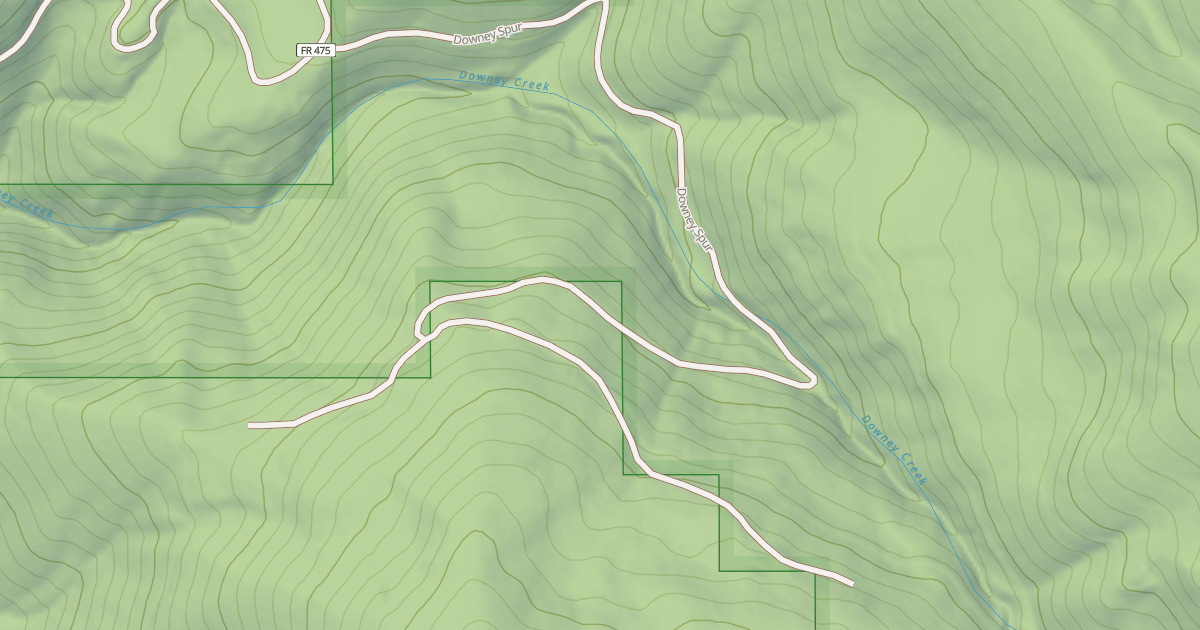 Map preview of DOWNEY SPUR