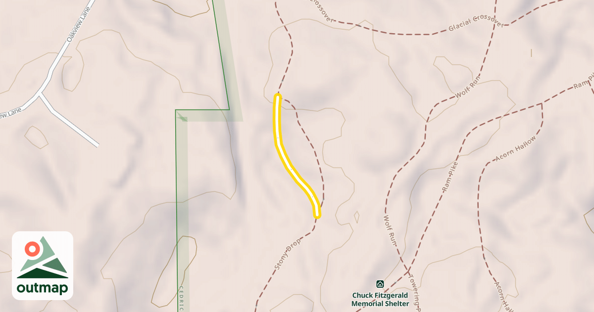 Map of Stony Drop