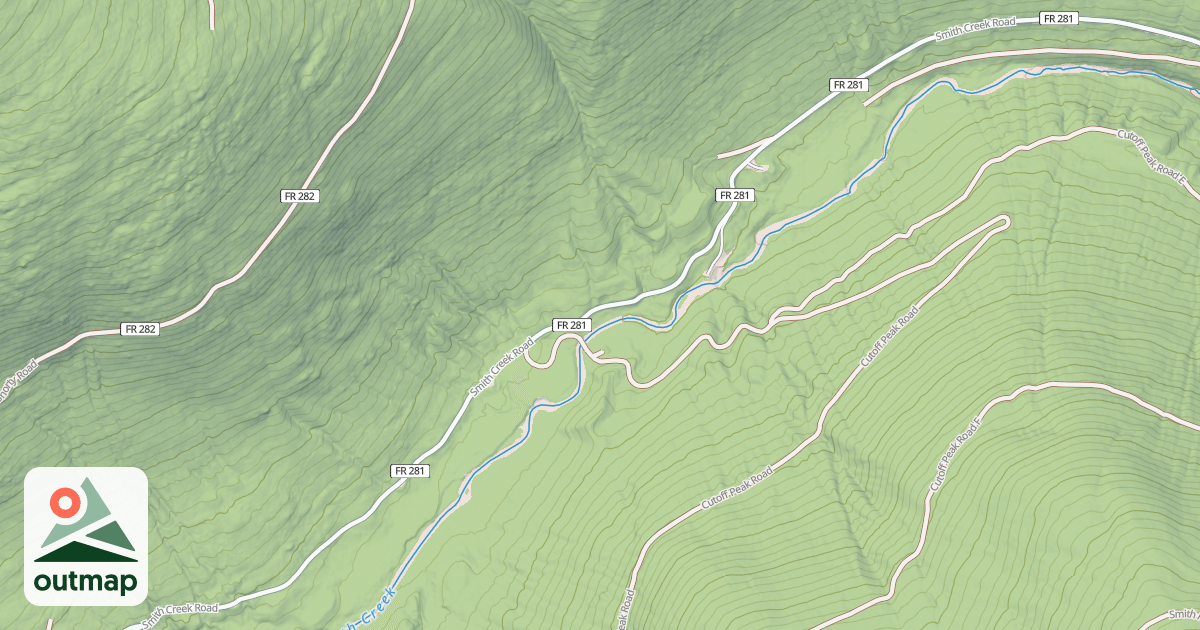 Map of SMITH CREEK