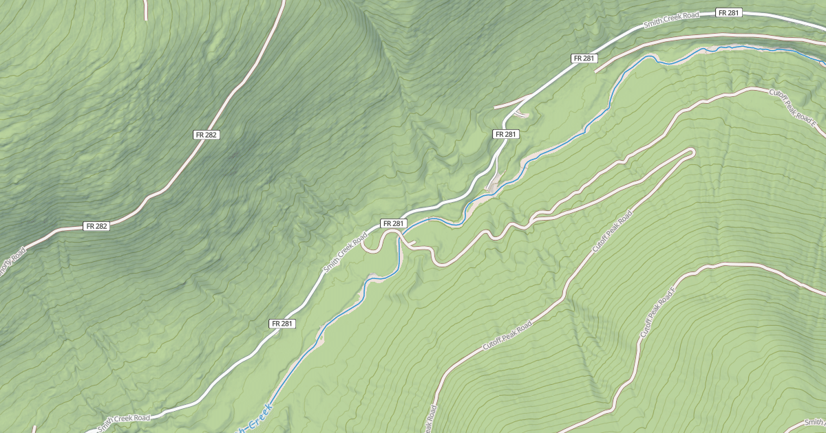 Map preview of SMITH CREEK