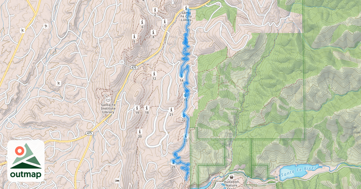 Map of South Summit Trail