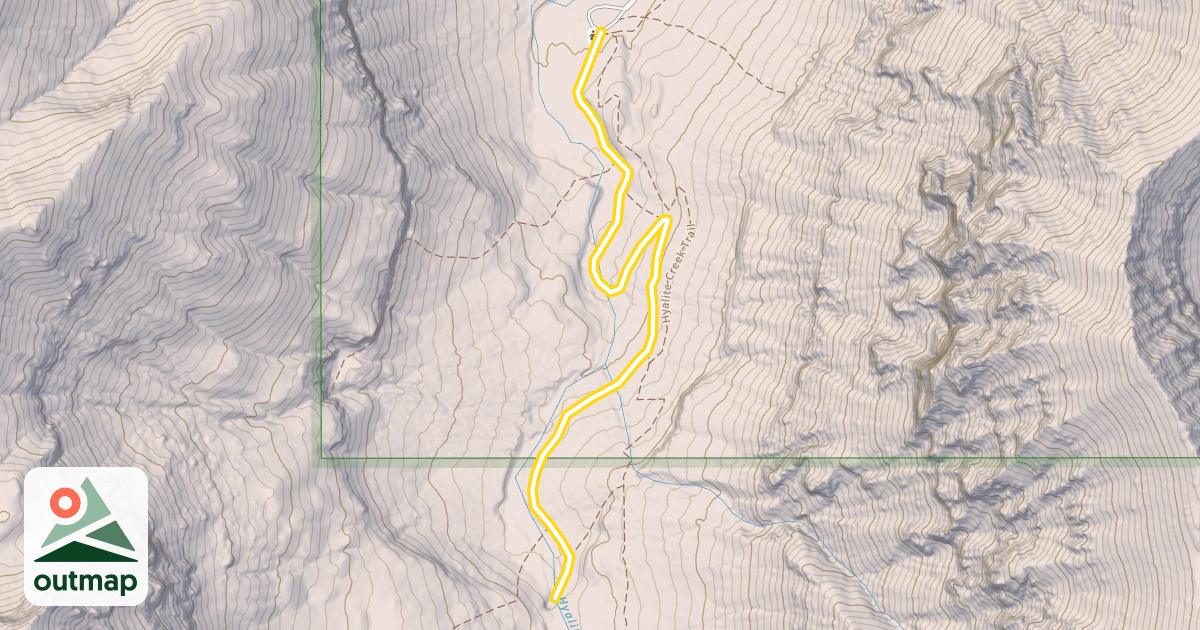 Map of Grotto Falls Trail