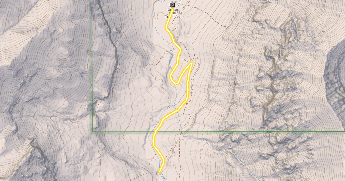 Map preview of Grotto Falls Trail