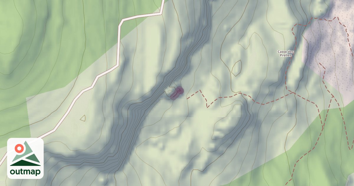 Map of Climbing Crag