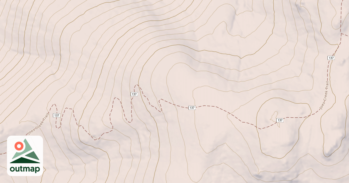 Map of Joe's Creek