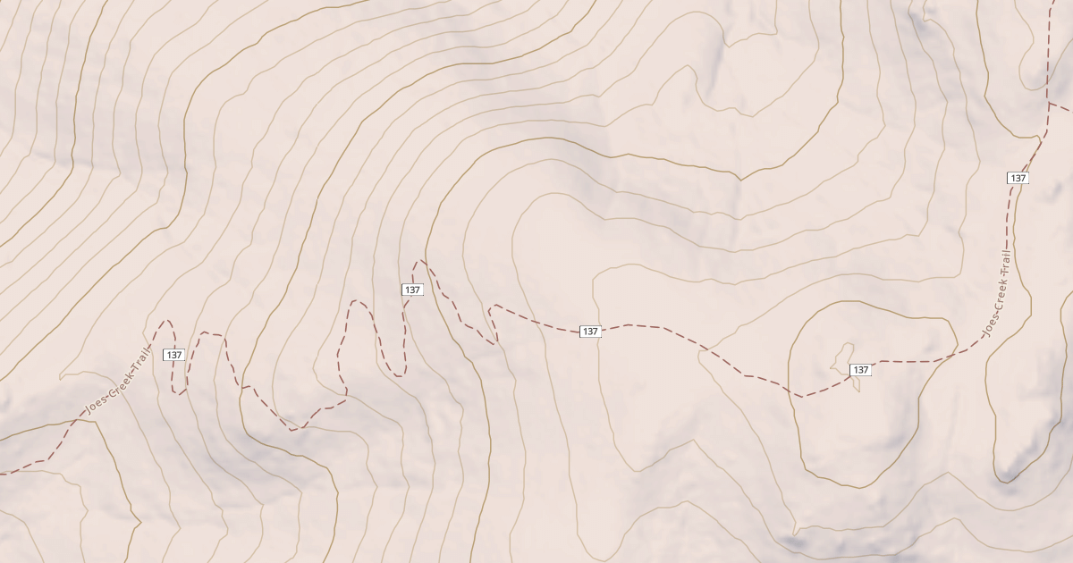 Map preview of Joe's Creek