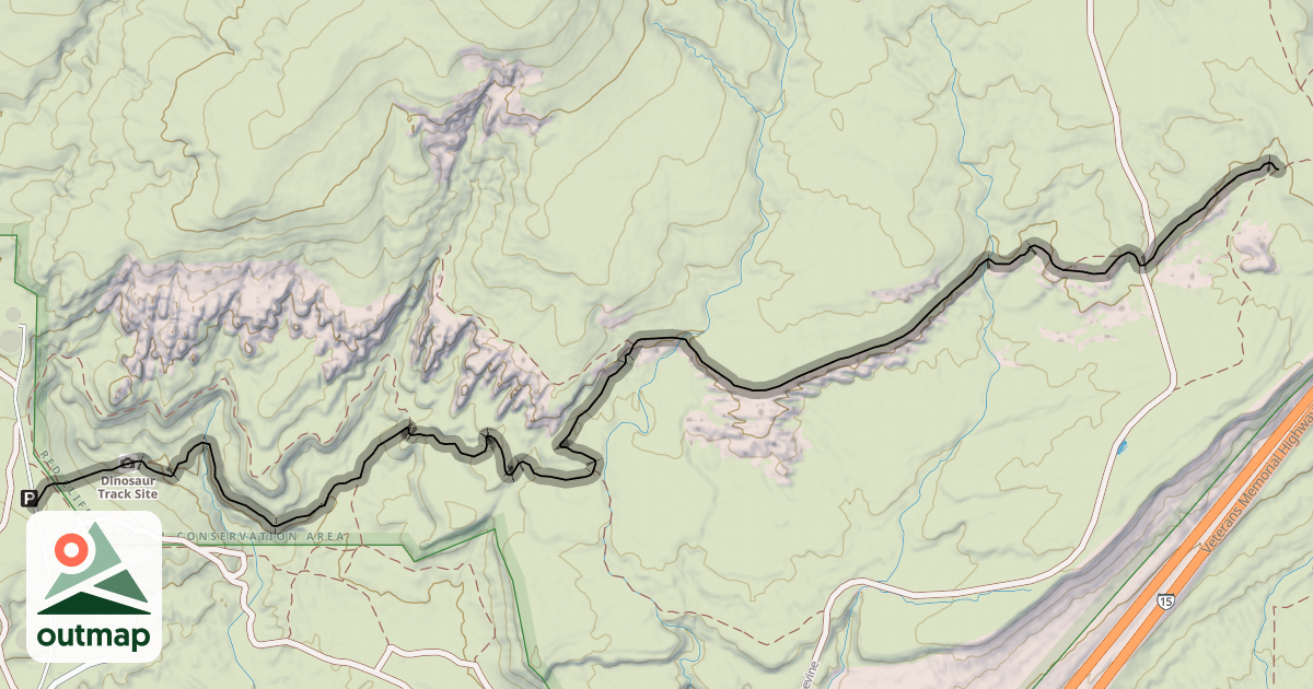 Map of Dino Cliffs