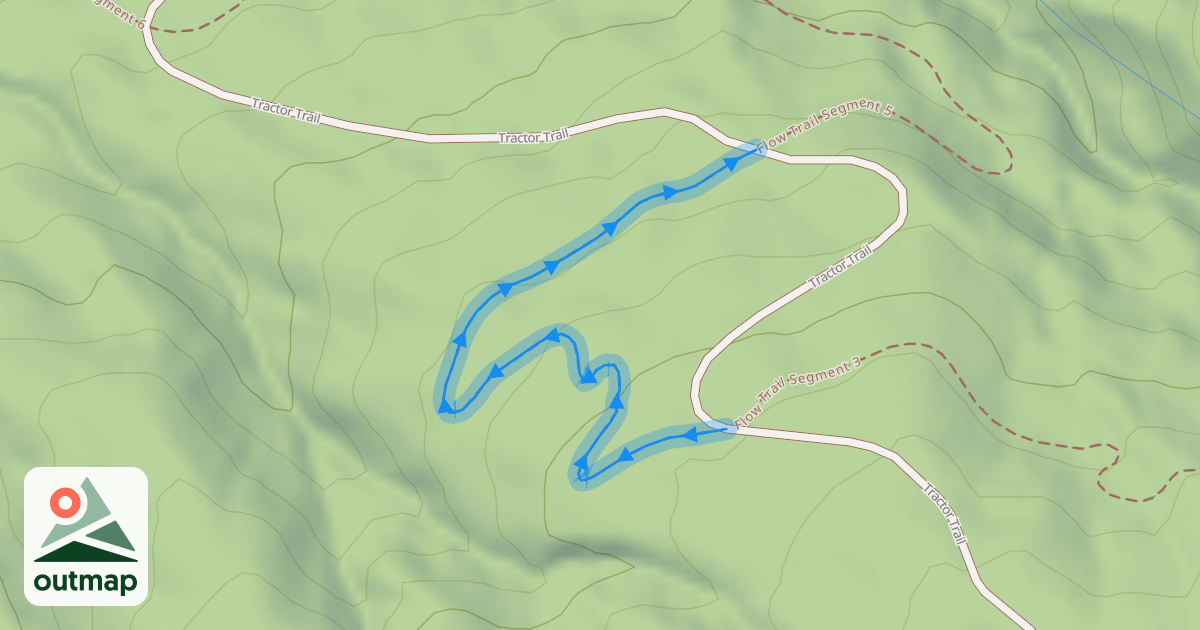 Map of Flow Trail Segment 4