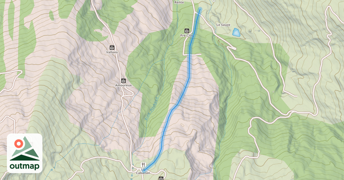 Map of La Rente