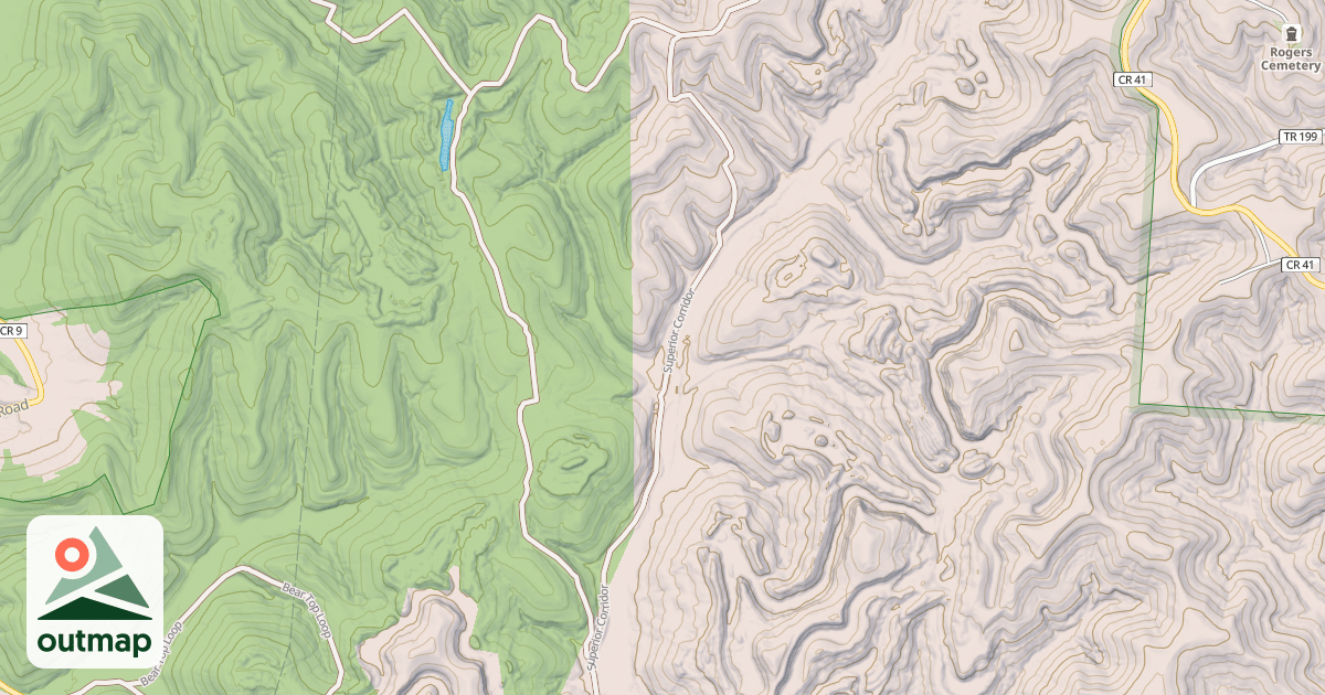 Map of Superior Corridor