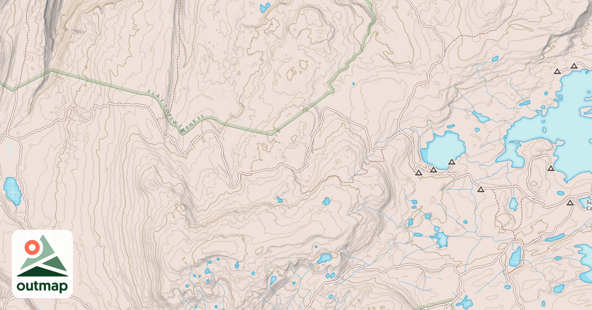 Map of BISON LAKE