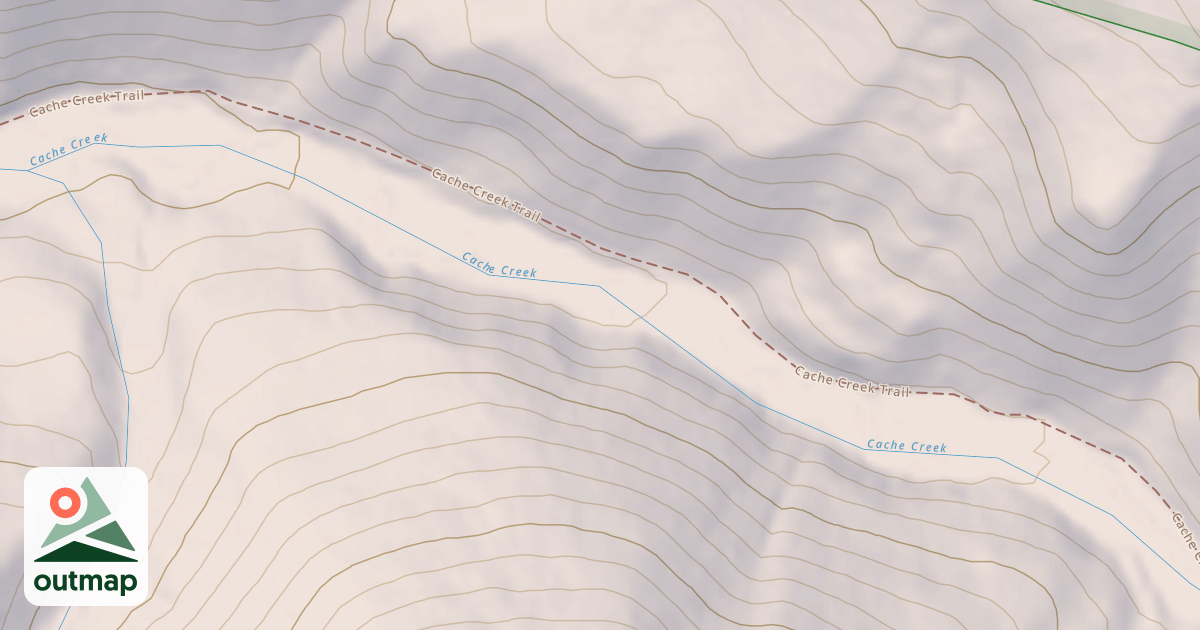 Map of Cache Creek Snow