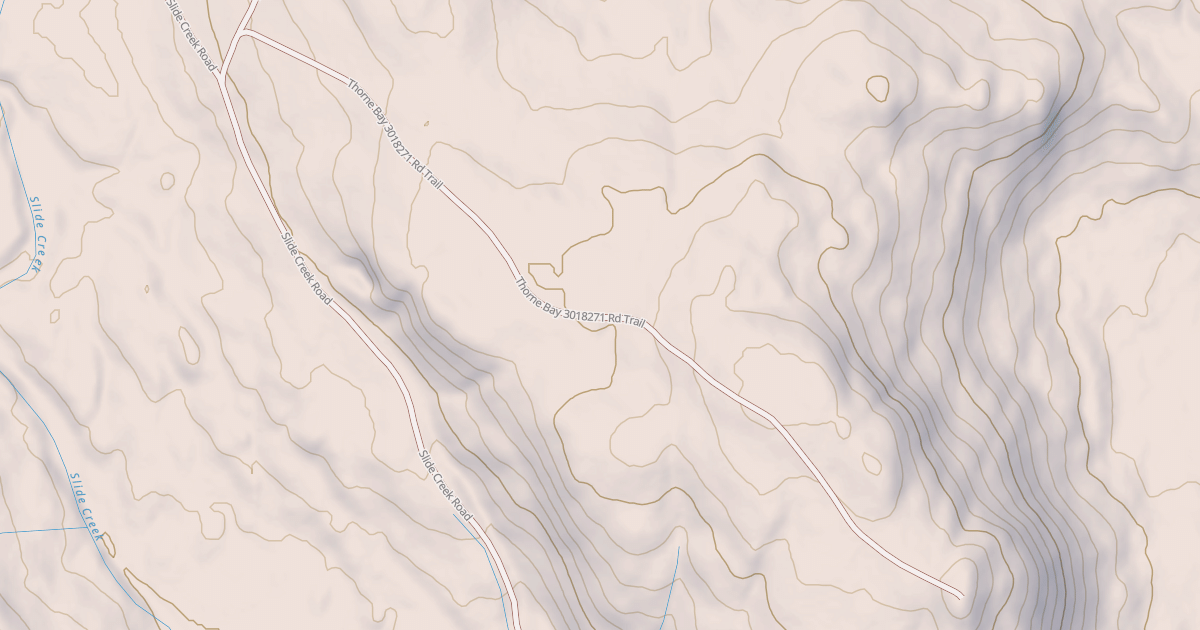 Map preview of Thorne Bay  3018271 Rd