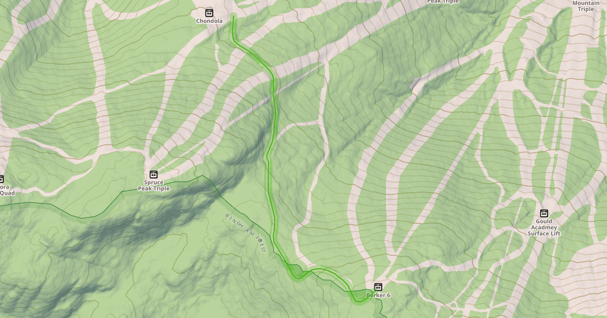 Map preview of Three Mile Trail