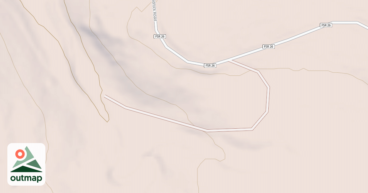 Map of EAST FORK SPUR A