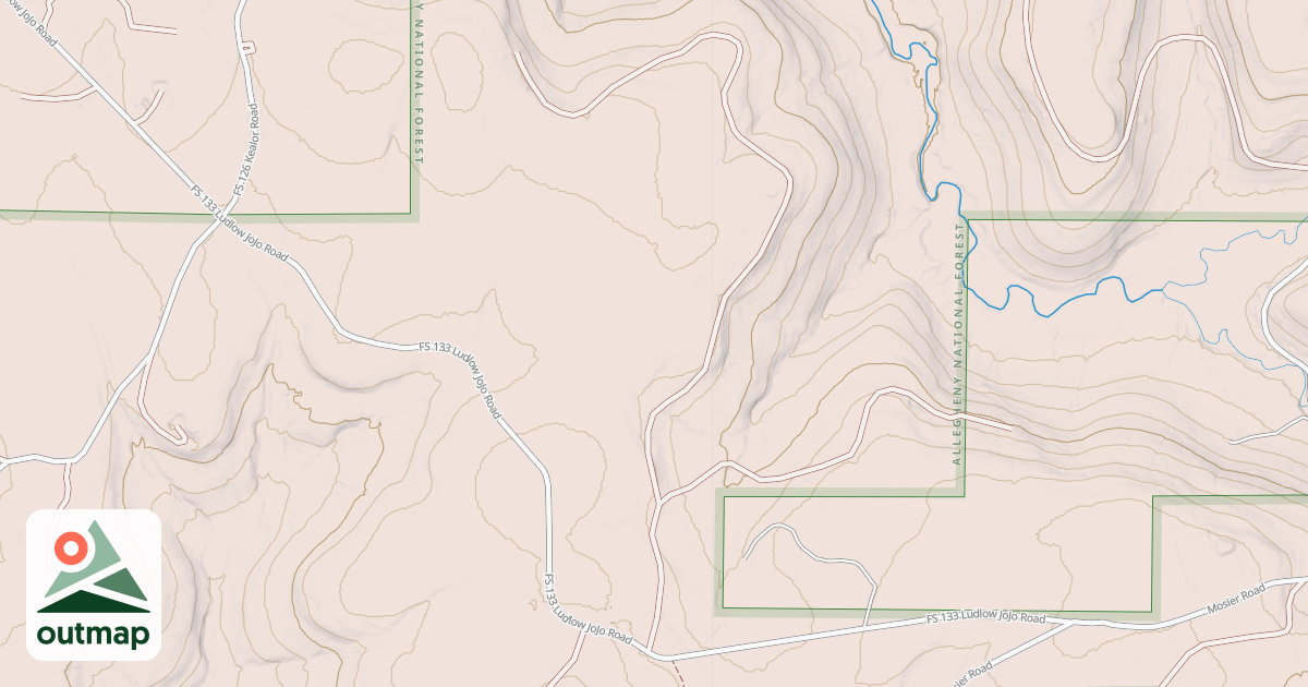 Map of WEST BRANCH