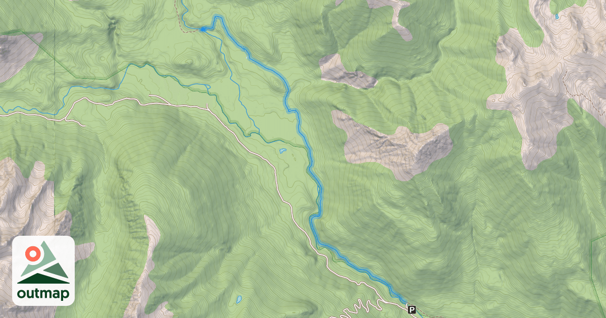 Map of Lower Gun Creek Trail
