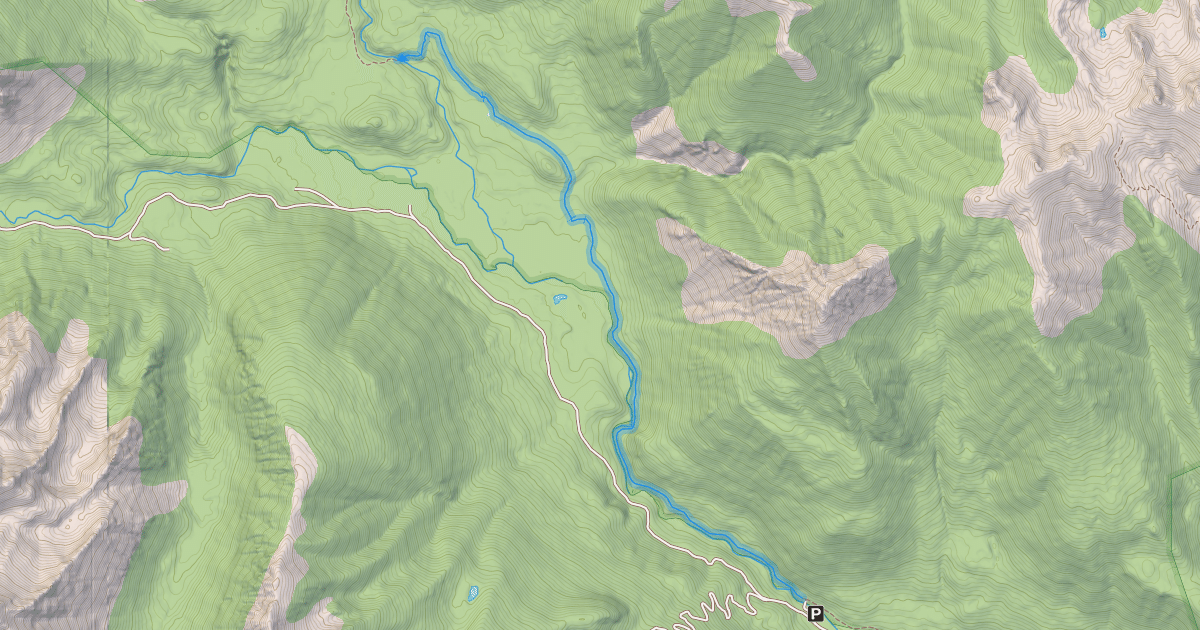 Map preview of Lower Gun Creek Trail