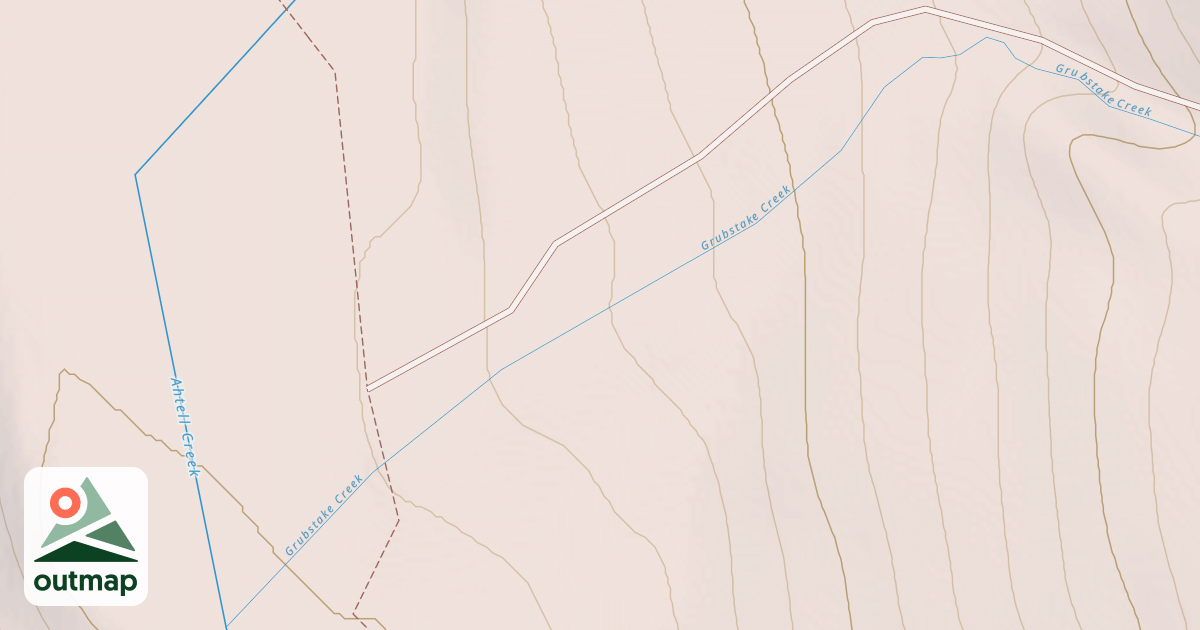 Map of Ahtell Creek