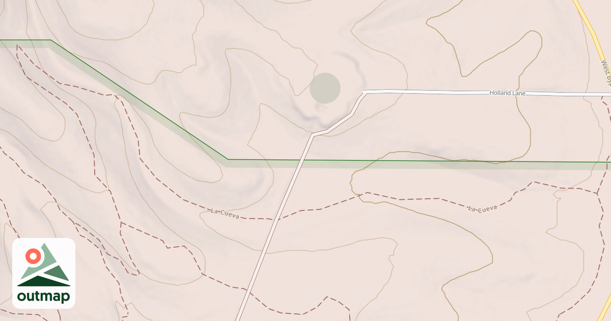 Map of Hackberry Trail System - La Cueva