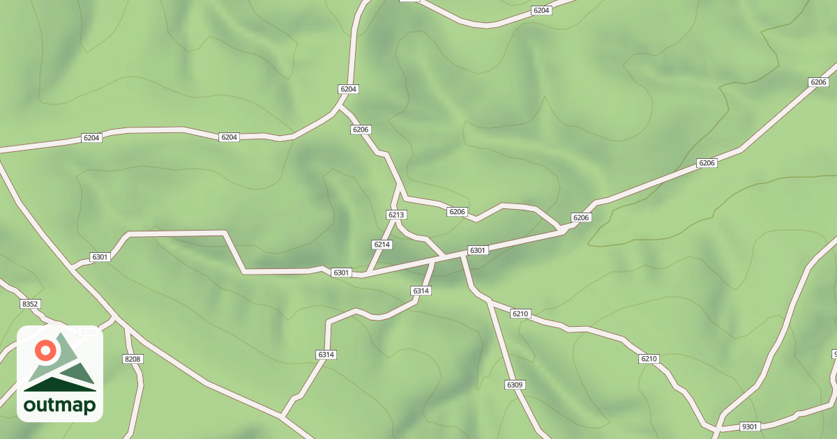 Map of USFS Motor Vehicle Use Map Trails 19735