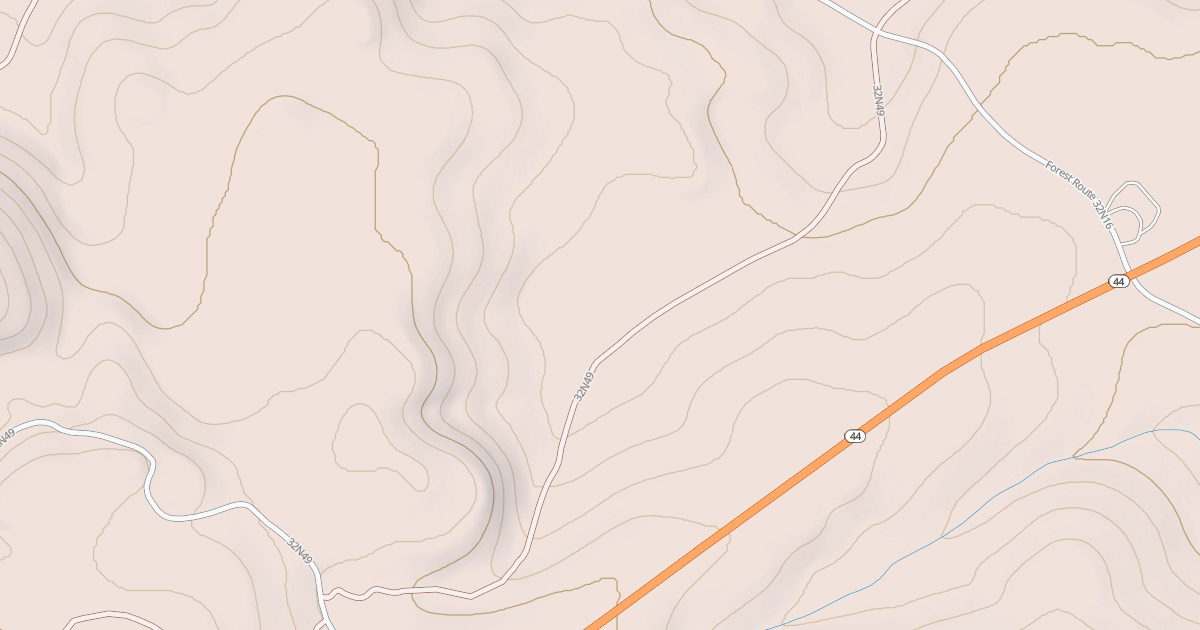 Map preview of CA 89 PARALLEL