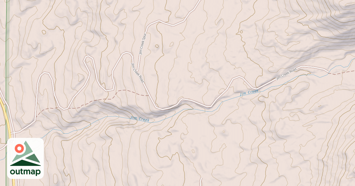 Map of JIM CREEK