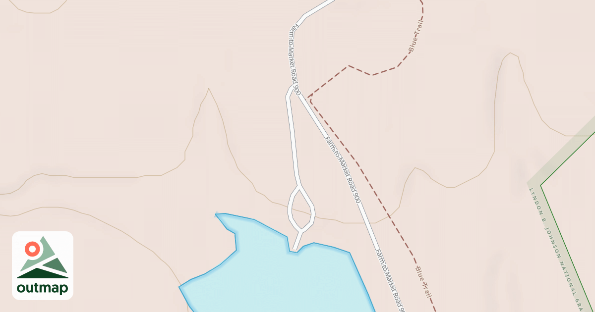 Map of COTTONWOOD LAKE