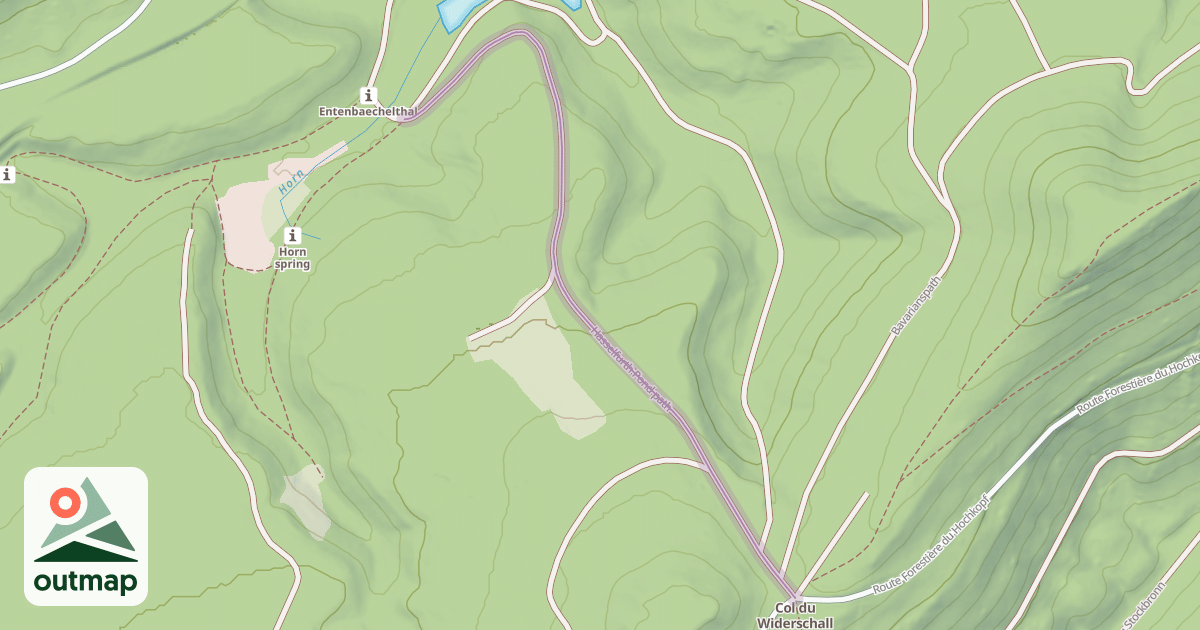 Map of Hasselfurth Pond path