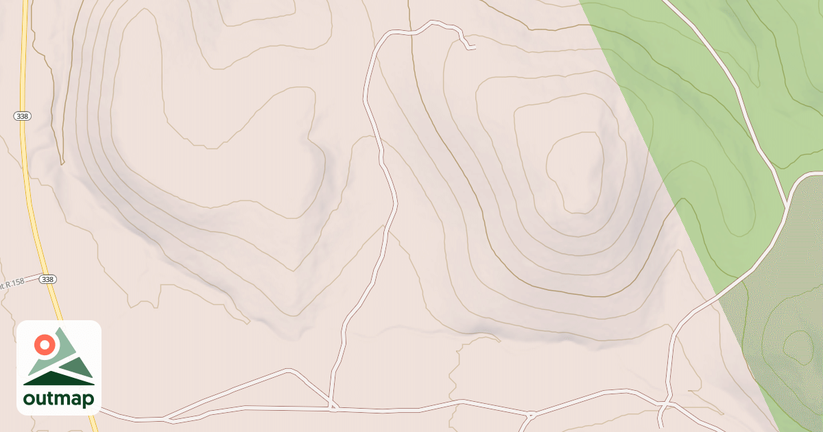 Map of NORTH LONG SPUR E