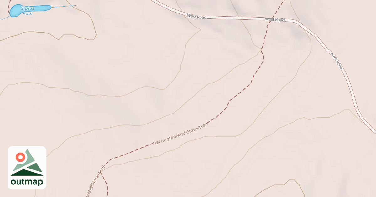Map of Harrington Trail/Midstate Trail