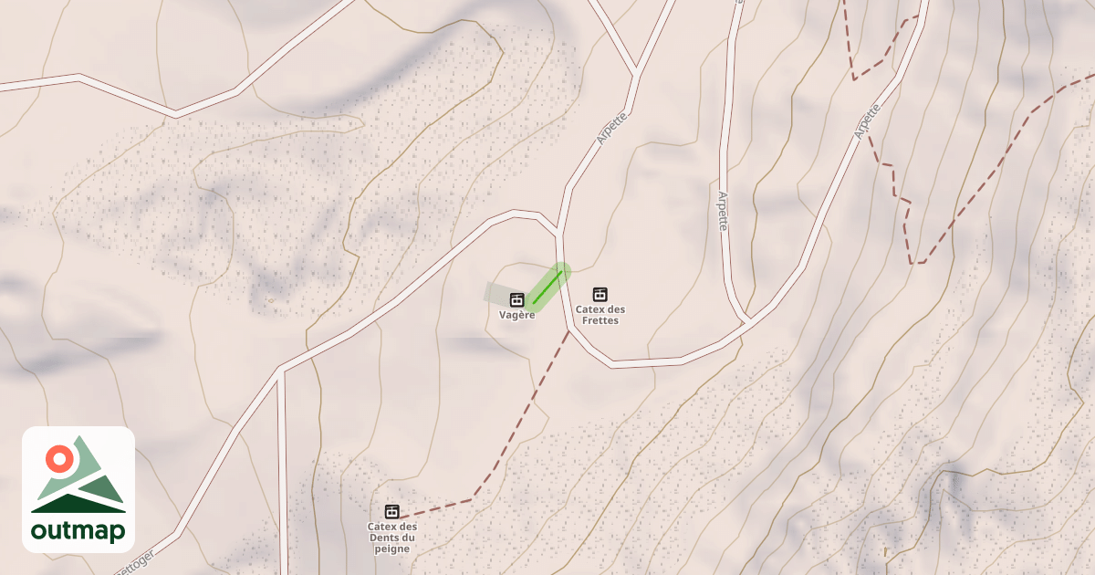 Map of Arpette