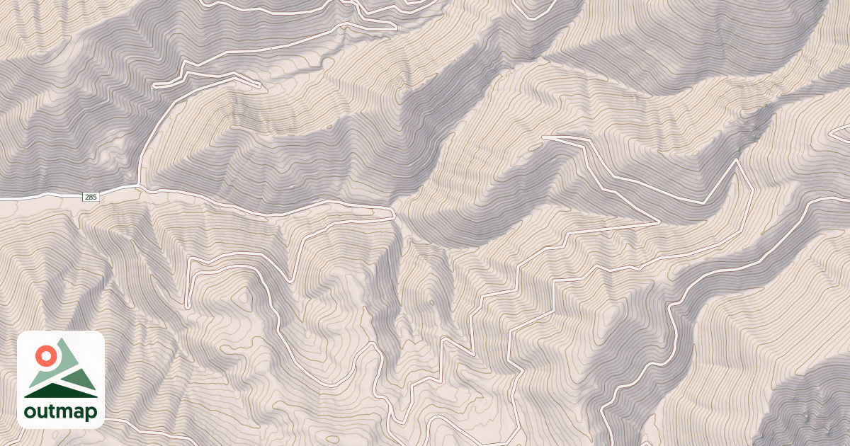 Map of DEEP CREEK SPUR
