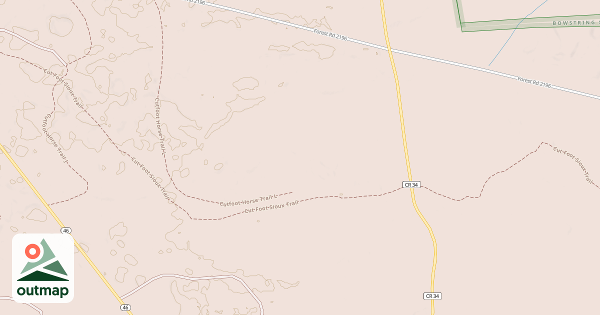 Map of CUT-A-CROSS