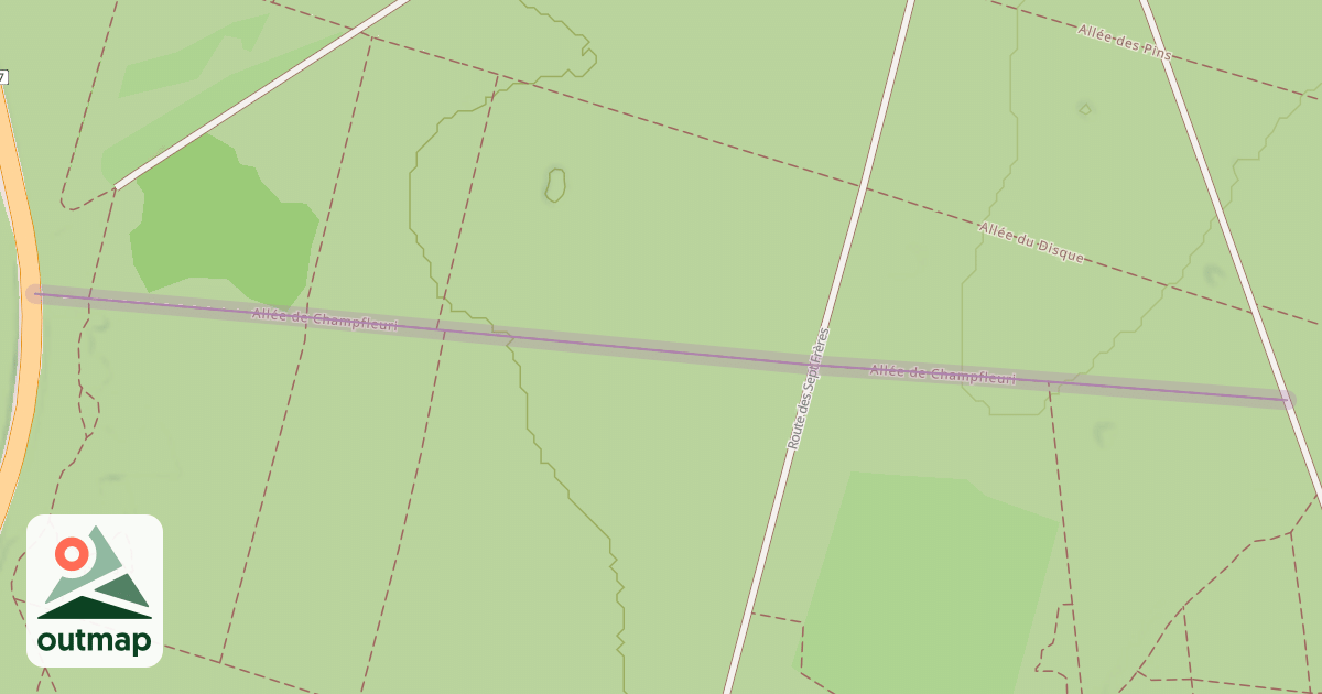 Map of Allée de Champfleuri