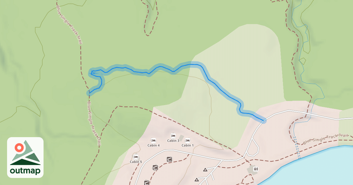 Map of Green Single Track Trail