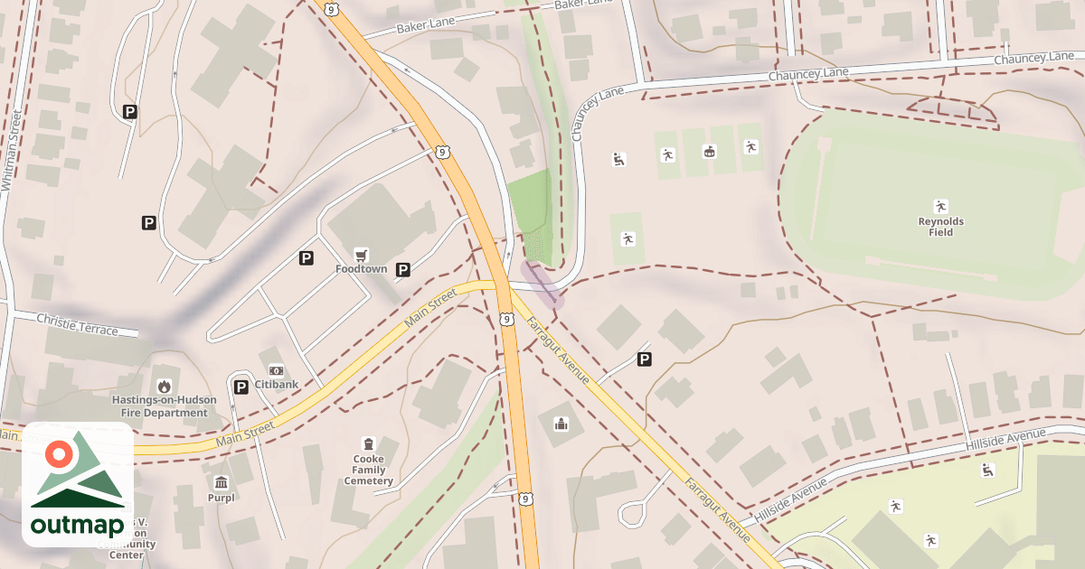 Map of Chauncey Lane Crosswalk
