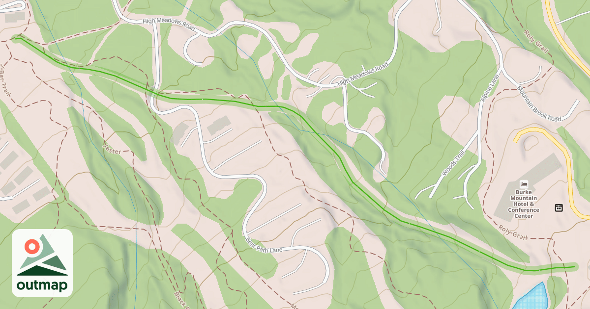 Map of High Meadows Pass