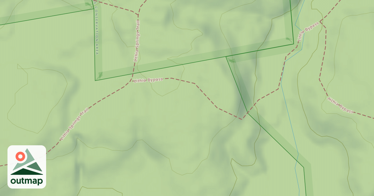 Map of Lithia Springs Trail