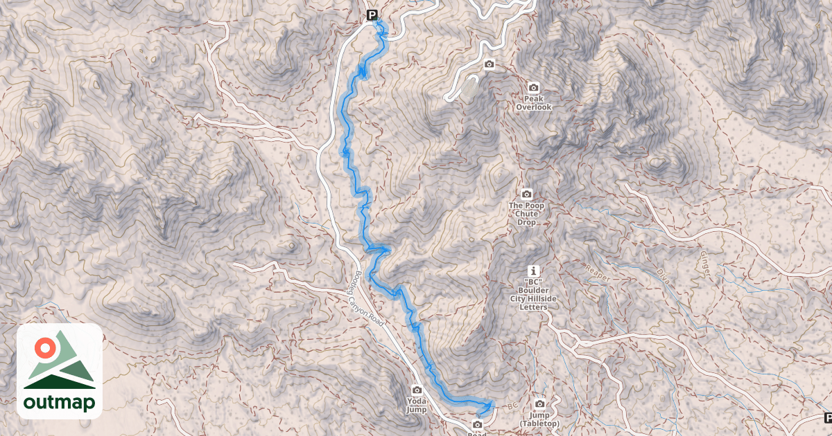 Map of East Leg (Moderate)
