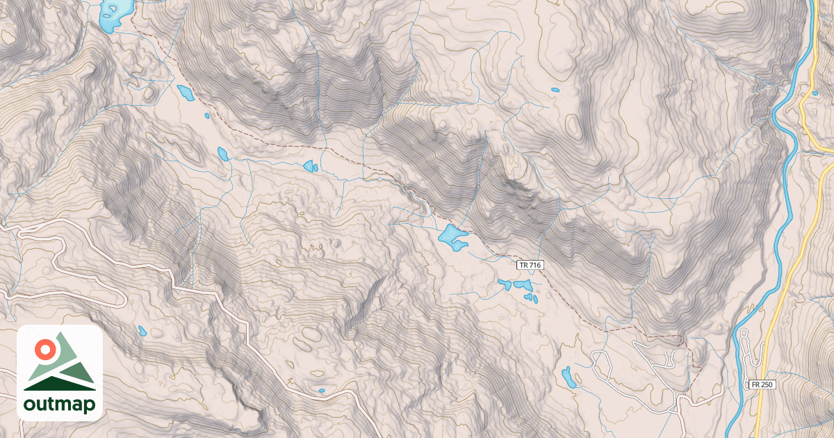 Map of Lake Fork