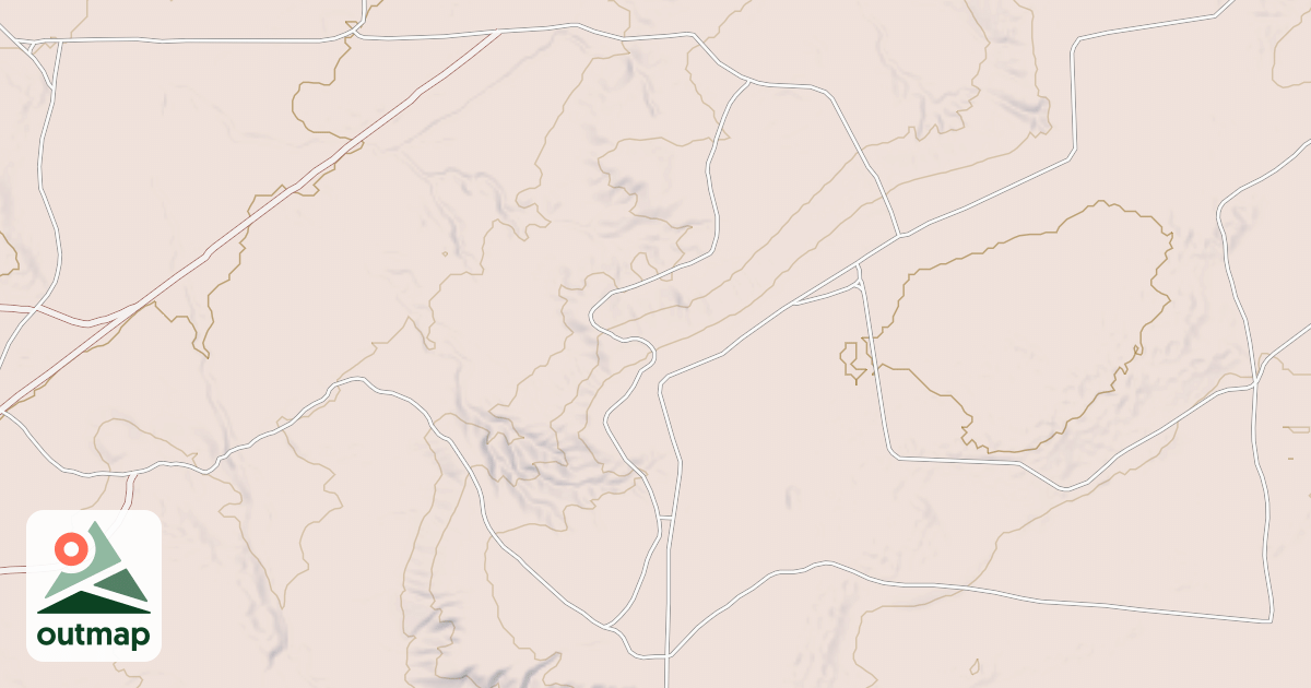 Map of Hackberry Trail System - Adrianns Trail
