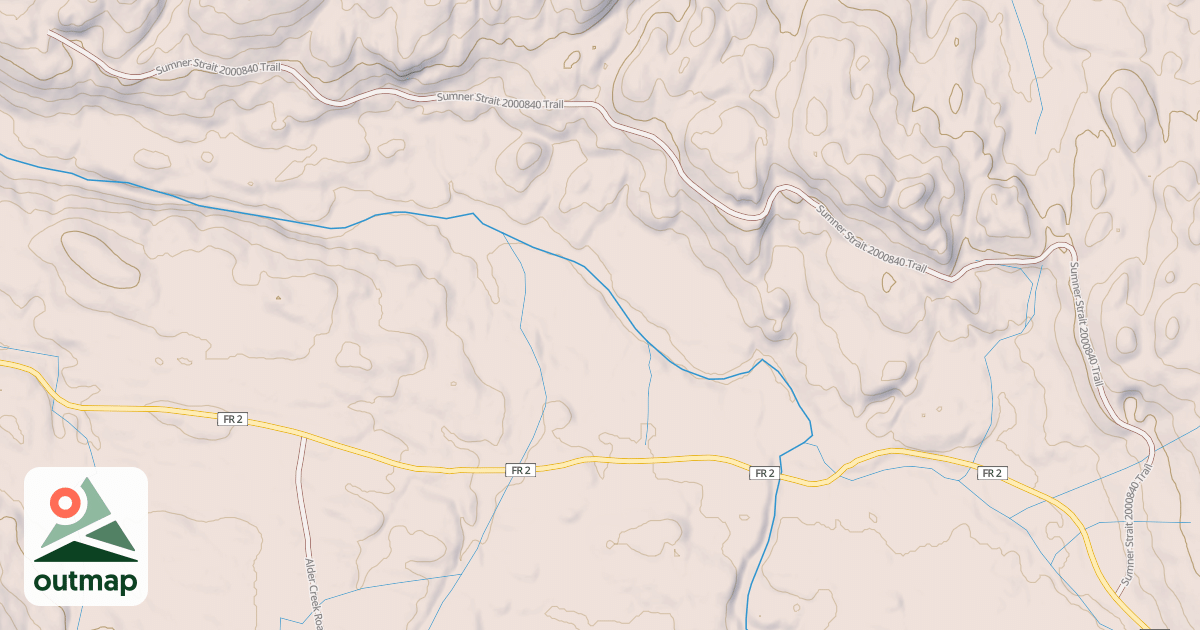 Map of SUMNER STRAIT  2000840
