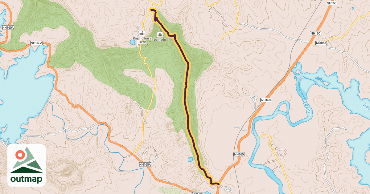 Map of Vandev kavnai trek