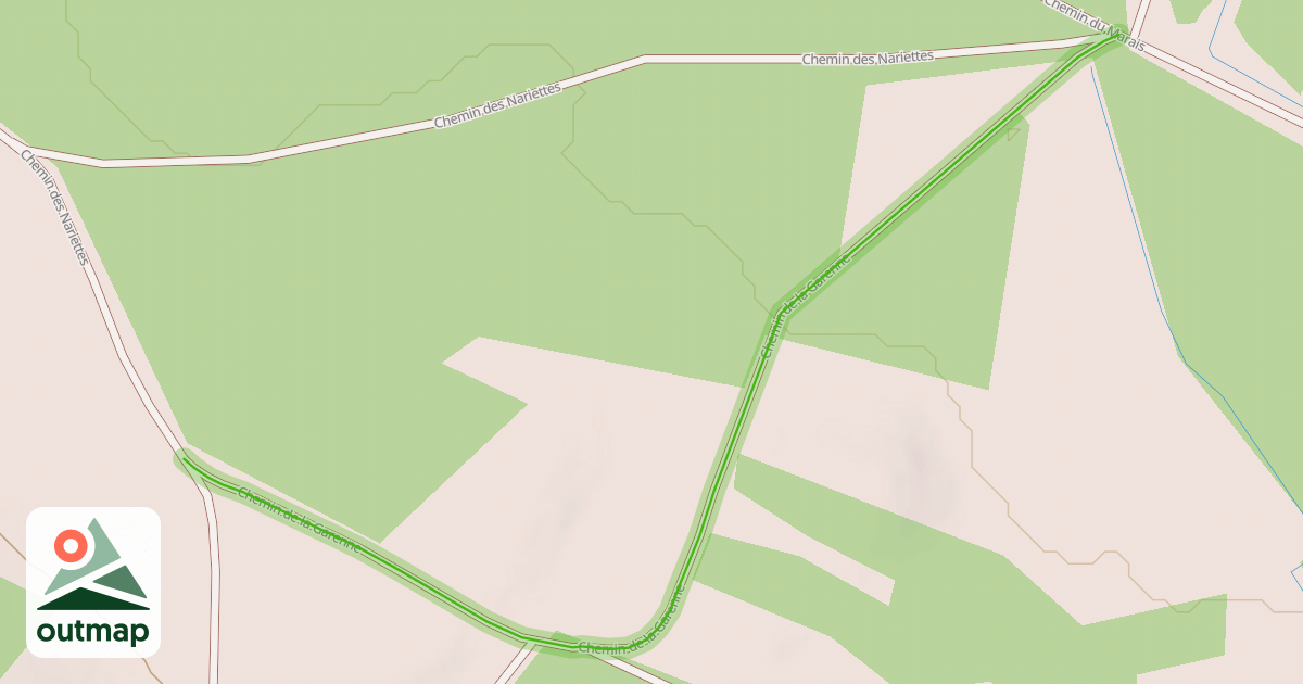 Map of Chemin de la Garenne