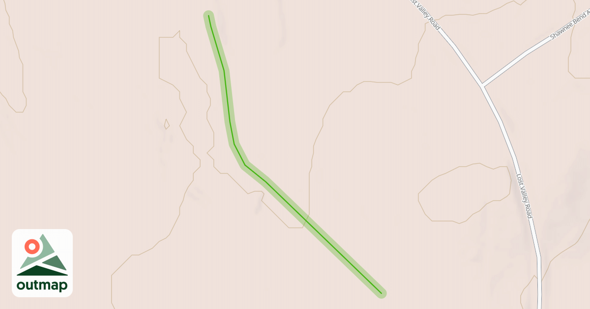 Map of Shawnee Bend Bluff Trail Connector