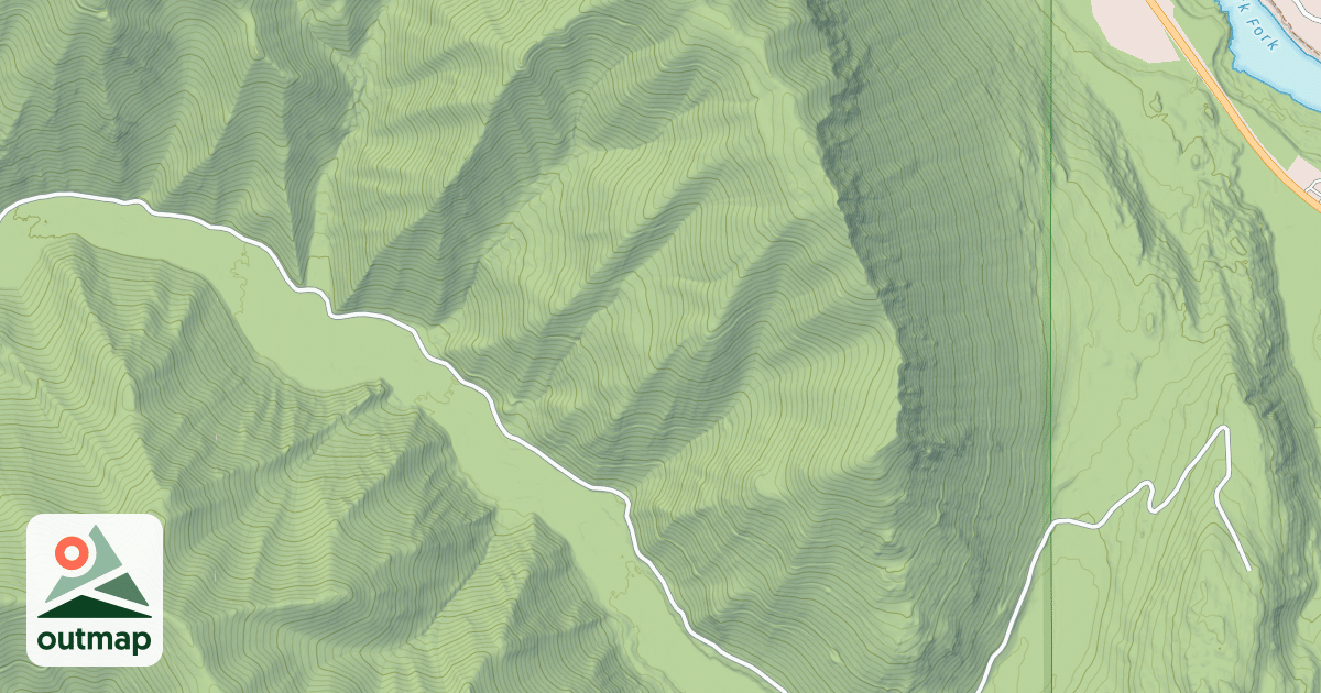 Map of FLATIRON RIDGE