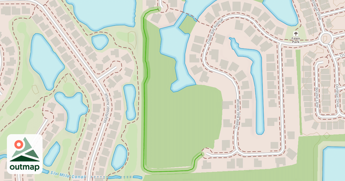 Map of Capron Ridge West Trail