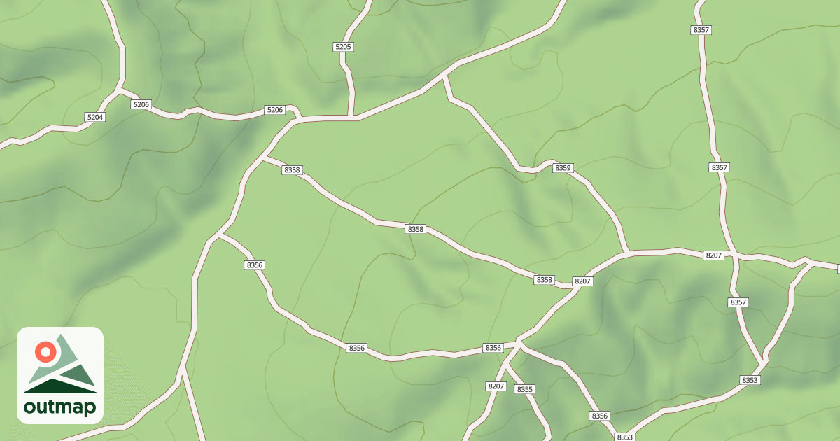 Map of USFS Motor Vehicle Use Map Trails 19945