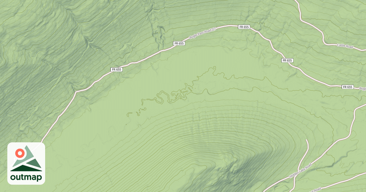 Map of BUGLE PASS D7